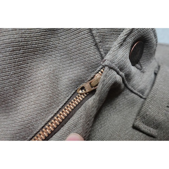 Vintage Levi's Sta Prest Pants Mens 30x34 Brown Bootcut Talon Zip Western Cowboy - Picture 9 of 12